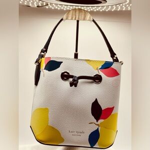 Kate Spade White and Multicolor Crossbody Bag